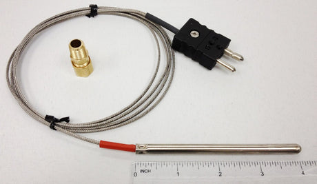 4" x 1/4 Bayonet Style Thermocouple